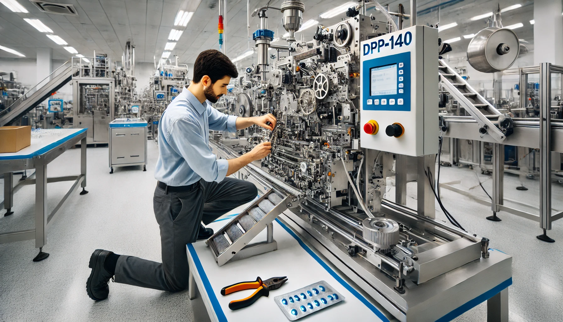 BLISTER PACKING MACHINE DPP-140 Repairing, Installation